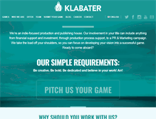 Tablet Screenshot of klabater.com